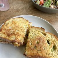 Cheese toastie   at Wombat Cafe & Store in Dromana