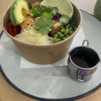 Marinated tofu poke bowl   at Wombat Cafe & Store in Dromana