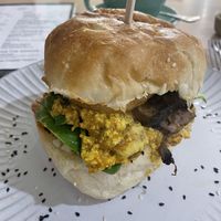Breakfast burger special   at Wombat Cafe & Store in Dromana
