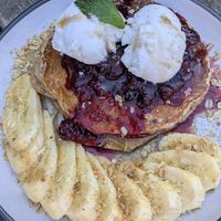 Pancakes at Wombat Cafe & Store in Dromana