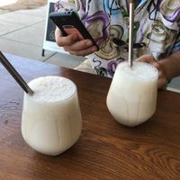 Vanilla macadamia nut milk milkshakes  at Wombat Cafe & Store in Dromana