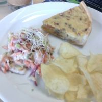 Quiche, Salad &Crisps at Rabbit Vegan Cafe in Exeter