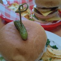 Burgers at Rabbit Vegan Cafe in Exeter