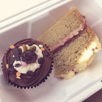 some of the rabbits yummy vegan cakes   at Rabbit Vegan Cafe in Exeter