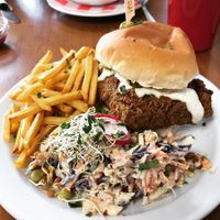 SFC Burger at Rabbit Vegan Cafe in Exeter