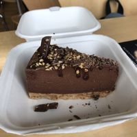 Chocolate and hazelnut tart 💚 at Rabbit Vegan Cafe in Exeter