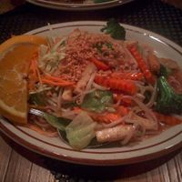 Vegan Pad Thai with Veggies  (no oyster sauce on request) at Sopa Thai Cuisine in Nevada City