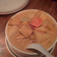 Masaman curry with tofu (no oyster sauce on request) at Sopa Thai Cuisine in Nevada City