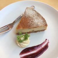 This Cheese Cake is pretty good. at Rota Cafe in Fukuoka