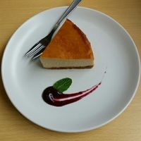 Tofu cheesecake at Rota Cafe in Fukuoka