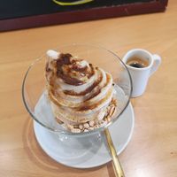 Coffee ice cream at Rota Cafe in Fukuoka
