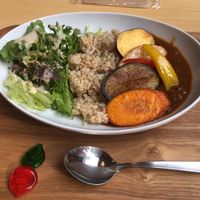 I don’t remember what this was called but it had some faux beef in it and tasted awesome! at Rota Cafe in Fukuoka