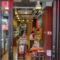 Entrance at Rota Cafe in Fukuoka