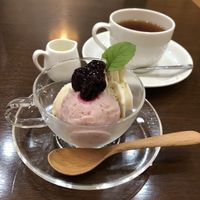 Hmm gelato. Vegan gelato, nuff said. at Rota Cafe in Fukuoka