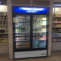 fridge section at Nature's Discount in Cole Bay