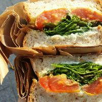 What a sandwich! at Fach Juice Shop in Bratislava