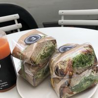 Super sandwich at Fach Juice Shop in Bratislava