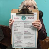 The vegan choices 🥳🥳 at Riverhead Coffee in Grimsby