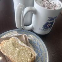 Hot chocolate with oat milkk  at Riverhead Coffee in Grimsby