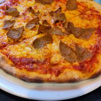 Kebab Pizza at 37 grad Kaffeebar Landegeschäft in Lindau
