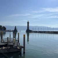 The view  at 37 grad Kaffeebar Landegeschäft in Lindau