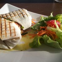 vegan kebap wrap at 37 grad Kaffeebar Landegeschäft in Lindau