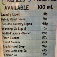 Liquid Refill Station - Price List at Applejacks in East London