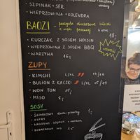 Pictures from the menu at Parowar in Olsztyn