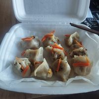Vegan dim sum dumplings at Parowar in Olsztyn