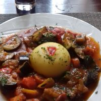 Polenta vegetables at Konoba Bonaca in Zadar