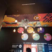 The inside at Flower Burger in Rome