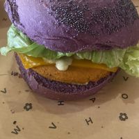 Cheesy burger  at Flower Burger in Rome