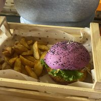 Tomato burger  at Flower Burger in Rome