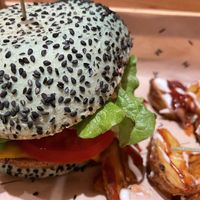 Green bbq  at Flower Burger in Rome