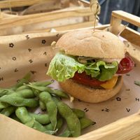 Gluten free burger   at Flower Burger in Rome