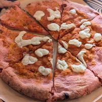 Pizza at Flower Burger in Rome