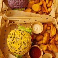 Delicious! Special the flower Burger! at Flower Burger in Rome