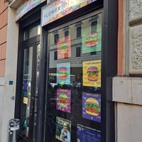 Exterior at Flower Burger in Rome