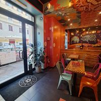 Interior at Flower Burger in Rome