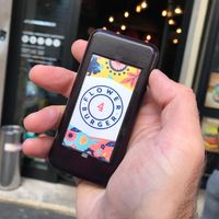 The wait! They give you a pager.  at Flower Burger in Rome