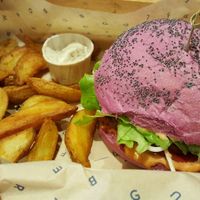 Cherry Burger  at Flower Burger in Rome