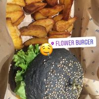 Flower burger! at Flower Burger in Rome