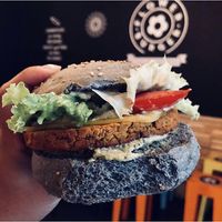 Pretty patties at Flower Burger in Rome