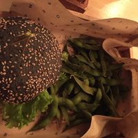 Burger with Edamame  at Flower Burger in Rome