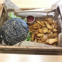 Flower in menu at Flower Burger in Rome