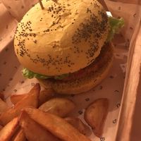 Spicy burger  at Flower Burger in Rome