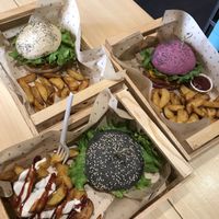 Choices at Flower Burger in Rome