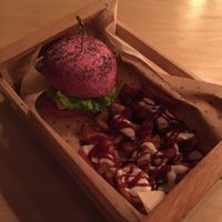 Pink burger ! at Flower Burger in Rome