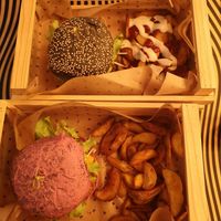 Burgers at Flower Burger in Rome