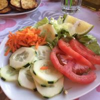 mixed salad at Donde la Tia Sonia in Isla De Pascua